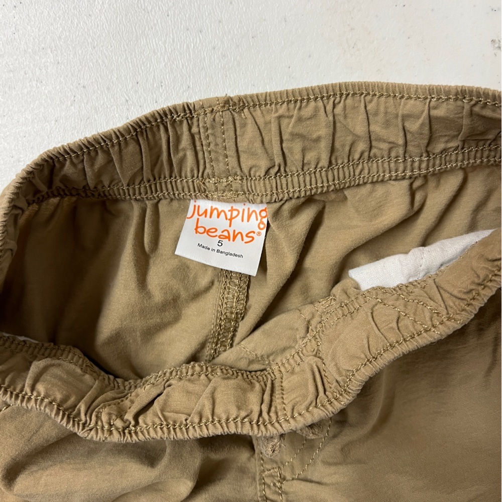 Jumping Beans Tan and Navy Cargo Shorts Set - Picture 4 of 4